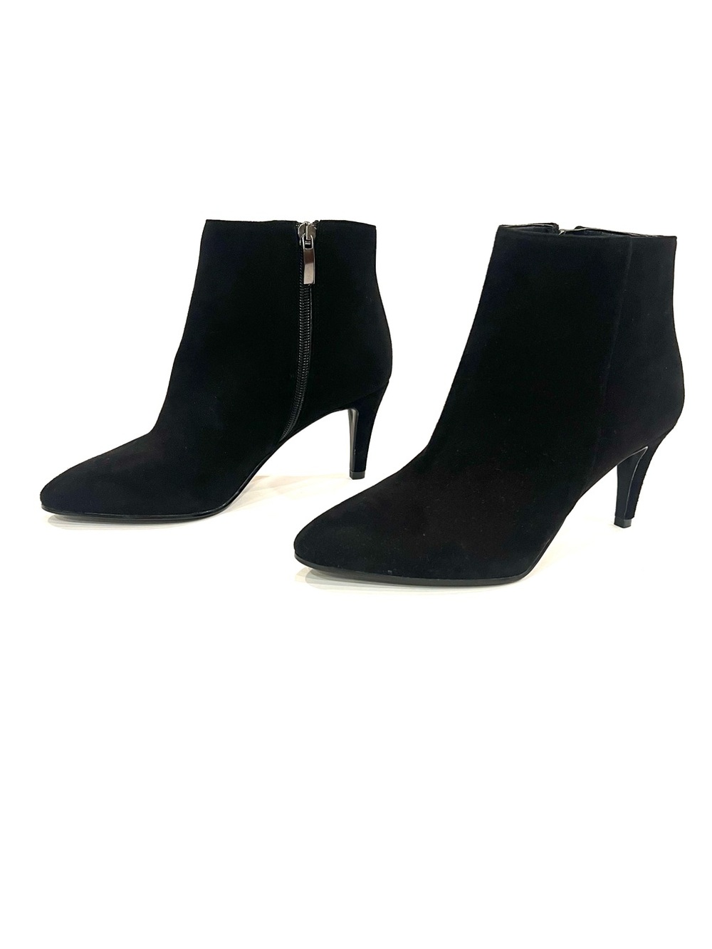 CORDANI Nadia Black Suede Leather Heel Ankle Booties Boots 36 (EU) 5.5 NEW